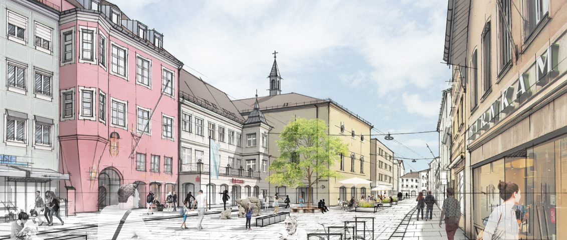 Neugestaltung der Freisinger Innenstadt / für die Stadt Freising / 2019