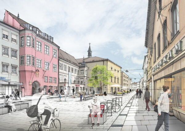 Neugestaltung der Freisinger Innenstadt / für die Stadt Freising / 2019