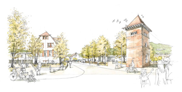 Ortsmitte Niederwinden / für Bresch Henne Mühlinghaus Planungsgesellschaft / 2018 / 3. Preis