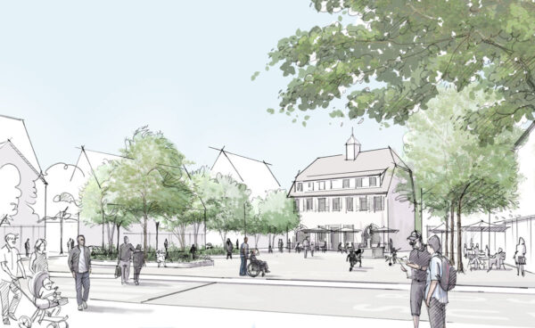 Neugestaltung Ortsmitte Weissach / für schreiberplan / 2021 / 1. Preis