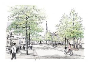 Neugestaltung Kaiserstraße/Königsplatz Kitzingen / für DE BUHR LA Landschaftsarchitektur / 2022