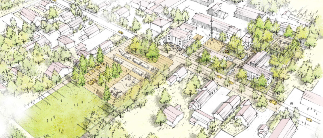 Ortsmitte Karlshuld / für arbos landscape / 2025 / 3. Platz