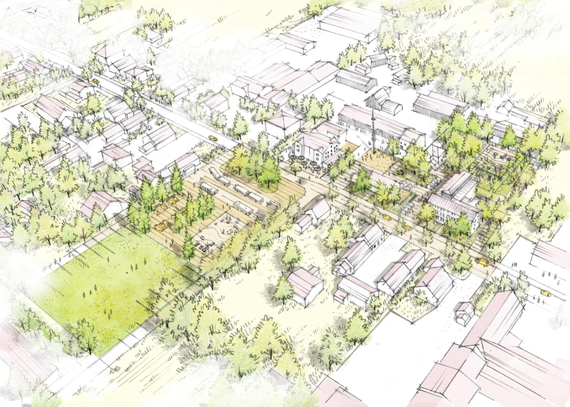 Ortsmitte Karlshuld / für arbos landscape / 2025 / 3. Platz