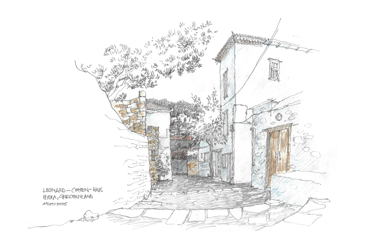Leonard Cohens Haus, Hydra / Gero, 2025