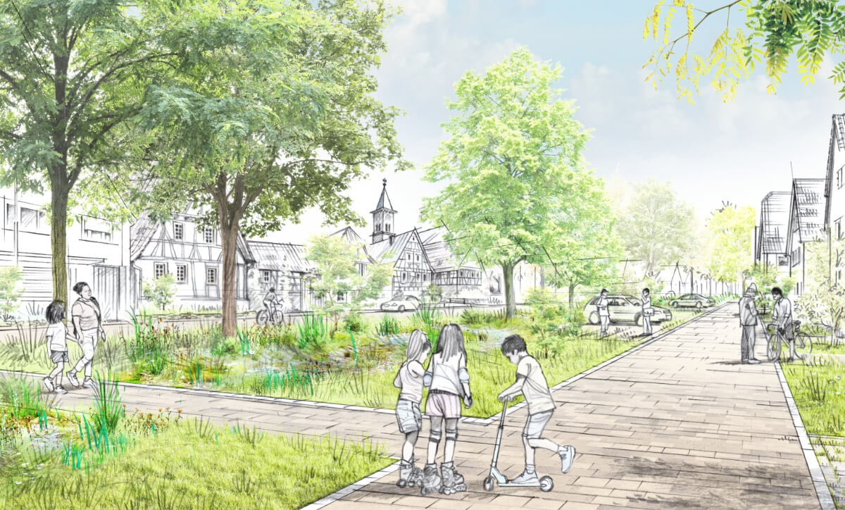 Bauschlott/Neulingen / für bbz landschaftsarchitekten / 2025 / 3. Preis