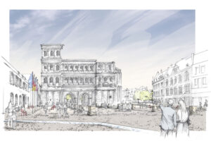 Umfeld Porta Nigra in Trier / für SETUP Landschaftsarchitektur / 2025