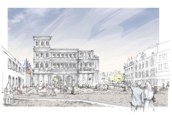 Umfeld Porta Nigra in Trier / für SETUP Landschaftsarchitektur / 2025