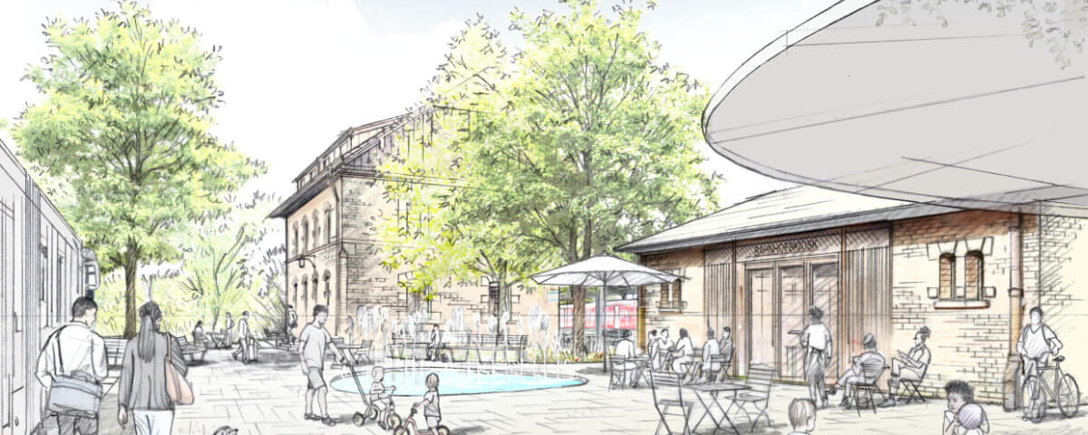 Bahnhofsvorplatz Taufkirchen / für grabner huber lipp landschaftsarchitekten und stadtplaner / 2025 / Anerkennung