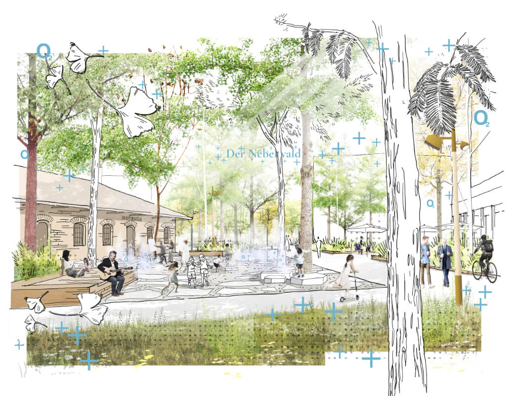 Freiräume Nordwestbahnhof Wien / für ver.de Landschaftsarchitekten Stadtplaner / 2025 / 2. Preis
