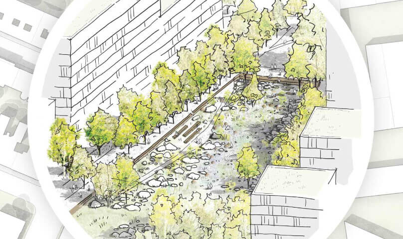 Freiräume Nordwestbahnhof Wien / für ver.de Landschaftsarchitekten Stadtplaner / 2025 / 2. Preis