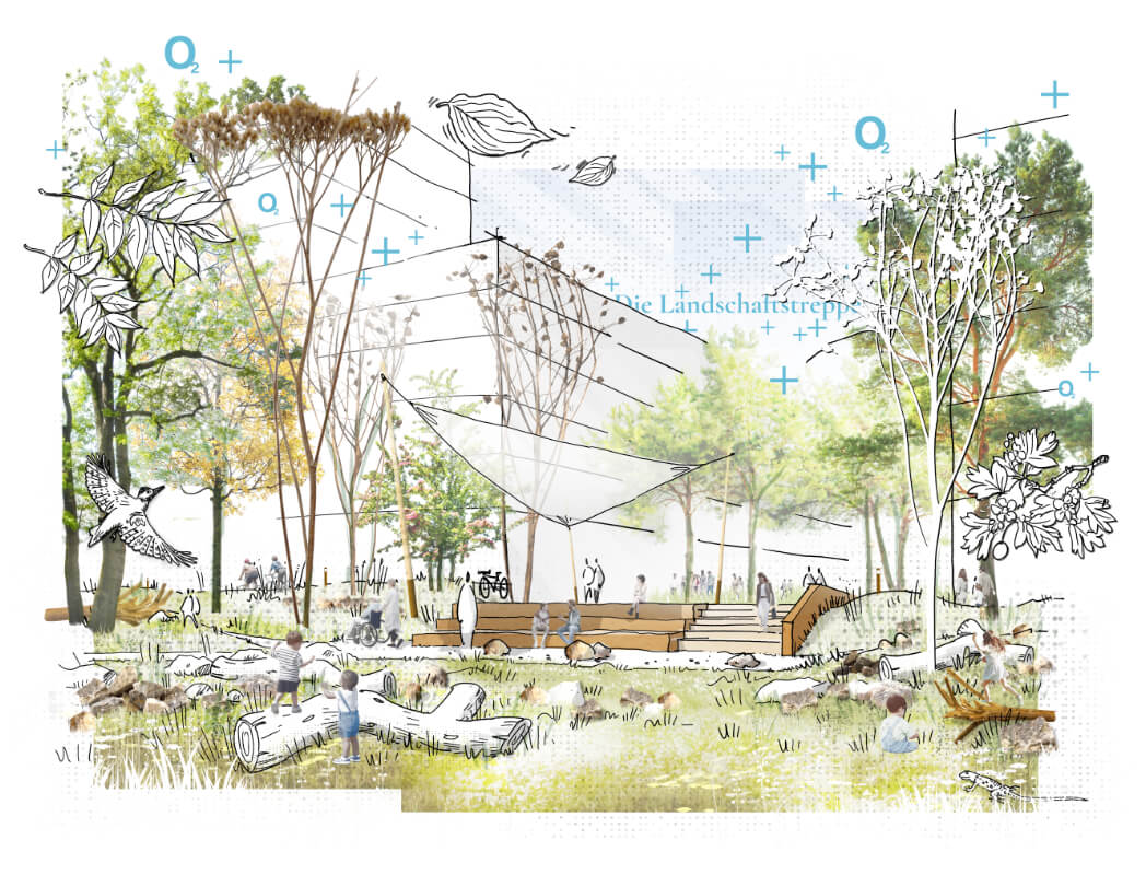 Freiräume Nordwestbahnhof Wien / für ver.de Landschaftsarchitekten Stadtplaner / 2025 / 2. Preis