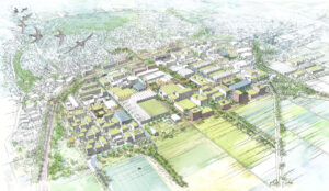 Urbane Mitte Leinfelden – Sprung über die Gleise / für Hähnig | Gemmeke Architekten und Stadtplaner / 2026 / 1. Preis