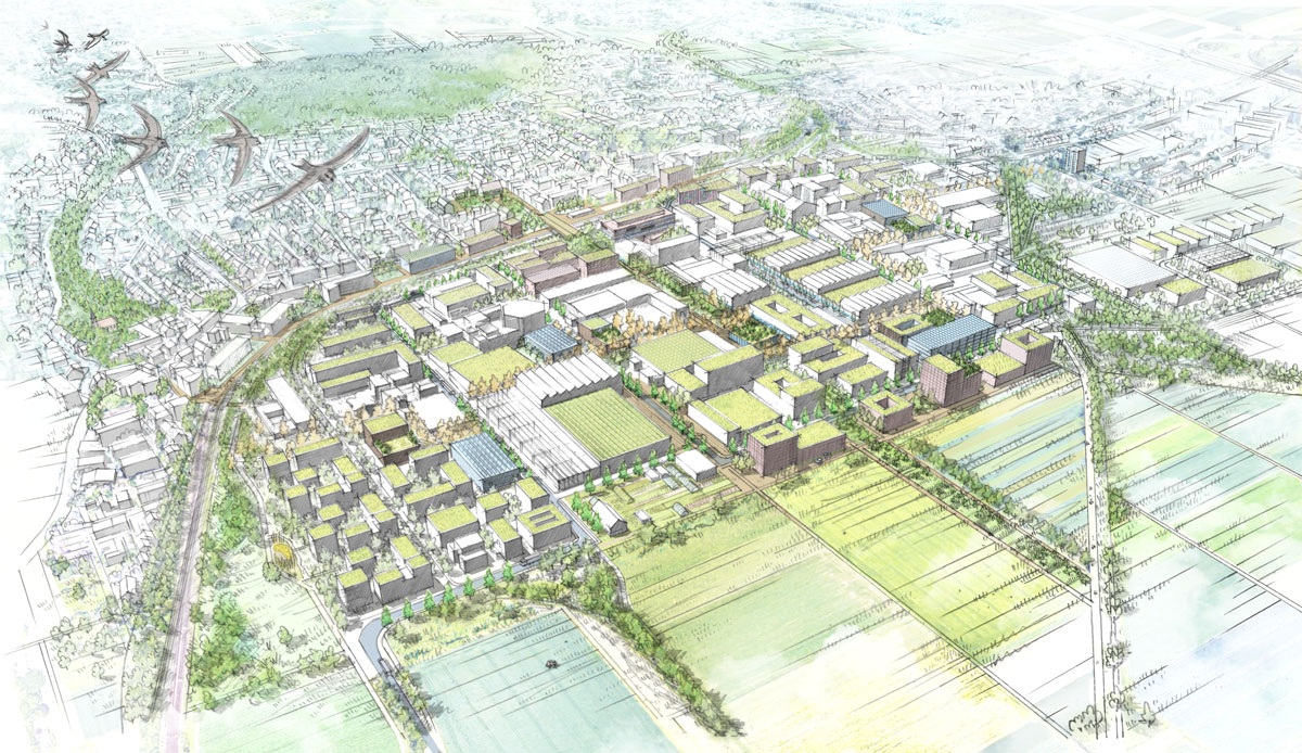 Urbane Mitte Leinfelden – Sprung über die Gleise / für Hähnig | Gemmeke Architekten und Stadtplaner / 2026 / 1. Preis