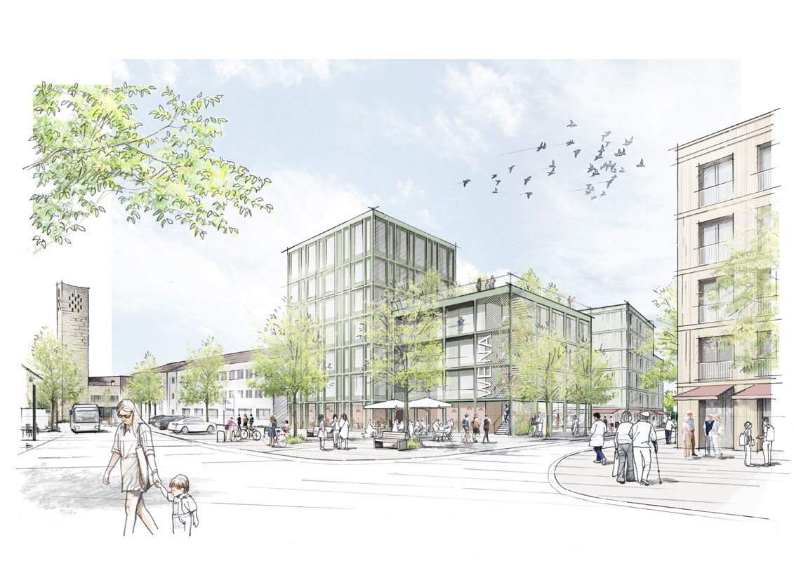 Tor zur Innenstadt Wendlingen / für Hähnig | Gemmeke Architekten und Stadtplaner mit Baisch+Fritz Architekten / 2026 / 1. Preis