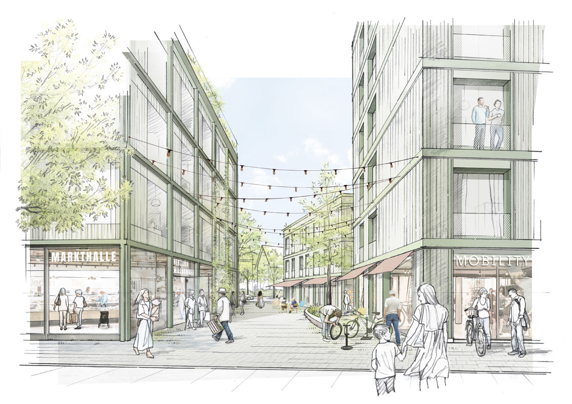 Tor zur Innenstadt Wendlingen / für Hähnig | Gemmeke Architekten und Stadtplaner mit Baisch+Fritz Architekten / 2026 / 1. Preis