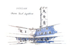Chiesa di Sant'Agostino in Massa Marittima | Zeichnung: Christian Heinz