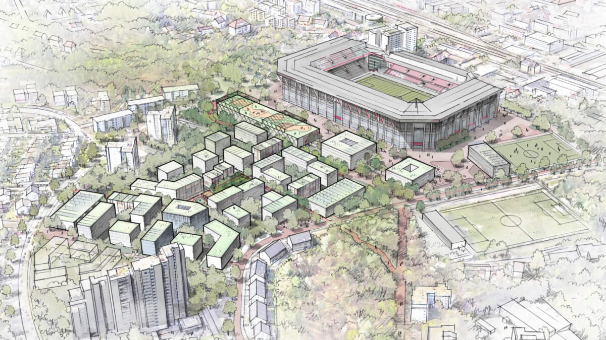 Städtebauliche Entwicklung von Flächen im Umfeld des Fritz-Walter-Stadions /für Hähnig | Gemmeke Architekten und Stadtplaner / 2026 / Anerkennung