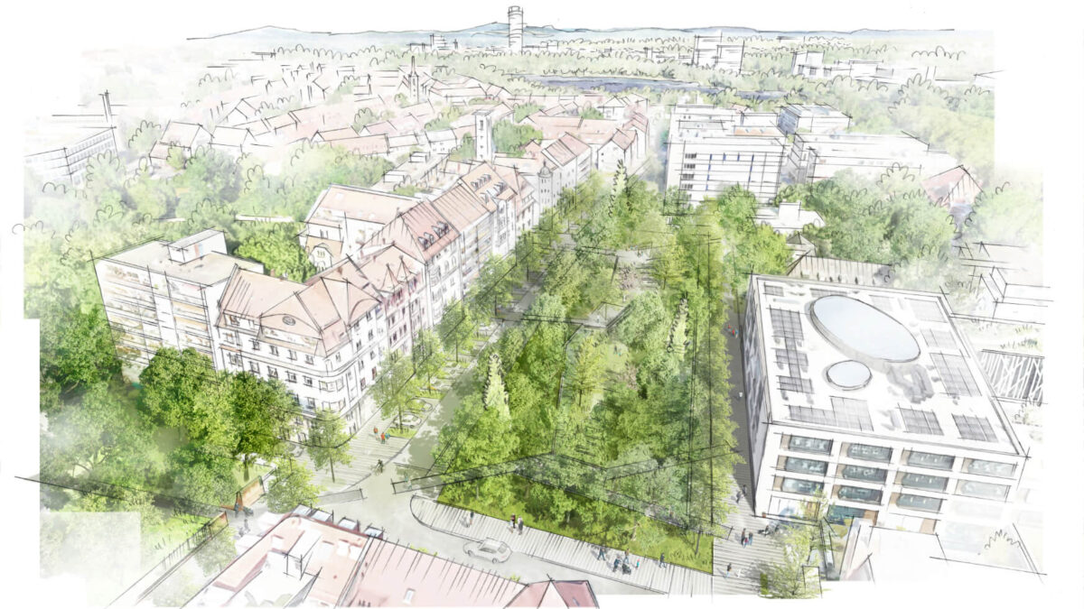 Umgestaltung Keßlerplatz in Nürnberg / für adlerolesch / 2026 / 1.Preis