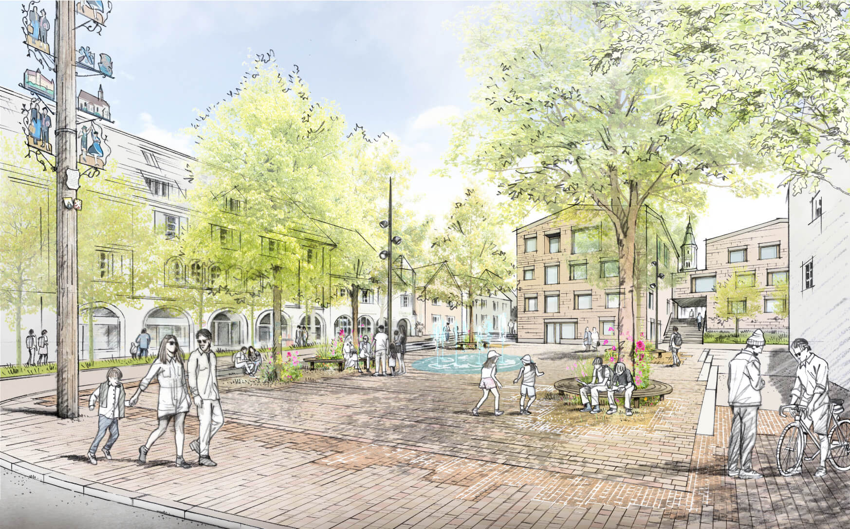 Neubau Rathaus und Umgestaltung Rathausumfeld in Mering / für Karl Landschaftsarchitektur / 2026