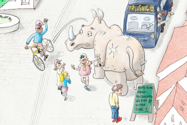 Wimmelbild »Tierisch viel los in der Stadt« / für die Stadt Freising / 2026